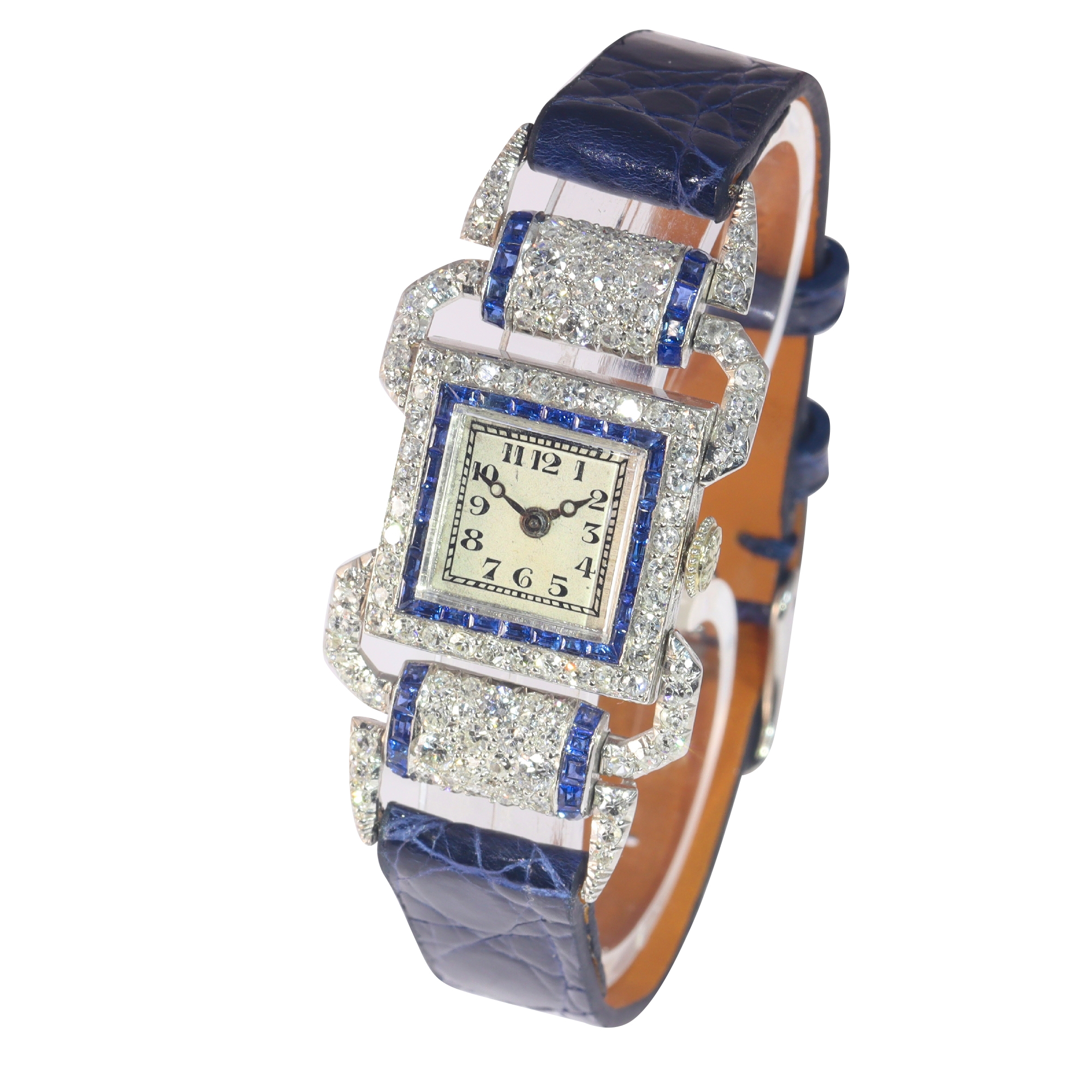 Timeless Sophistication: Art Deco Ladies Wrist Watch by Hatot